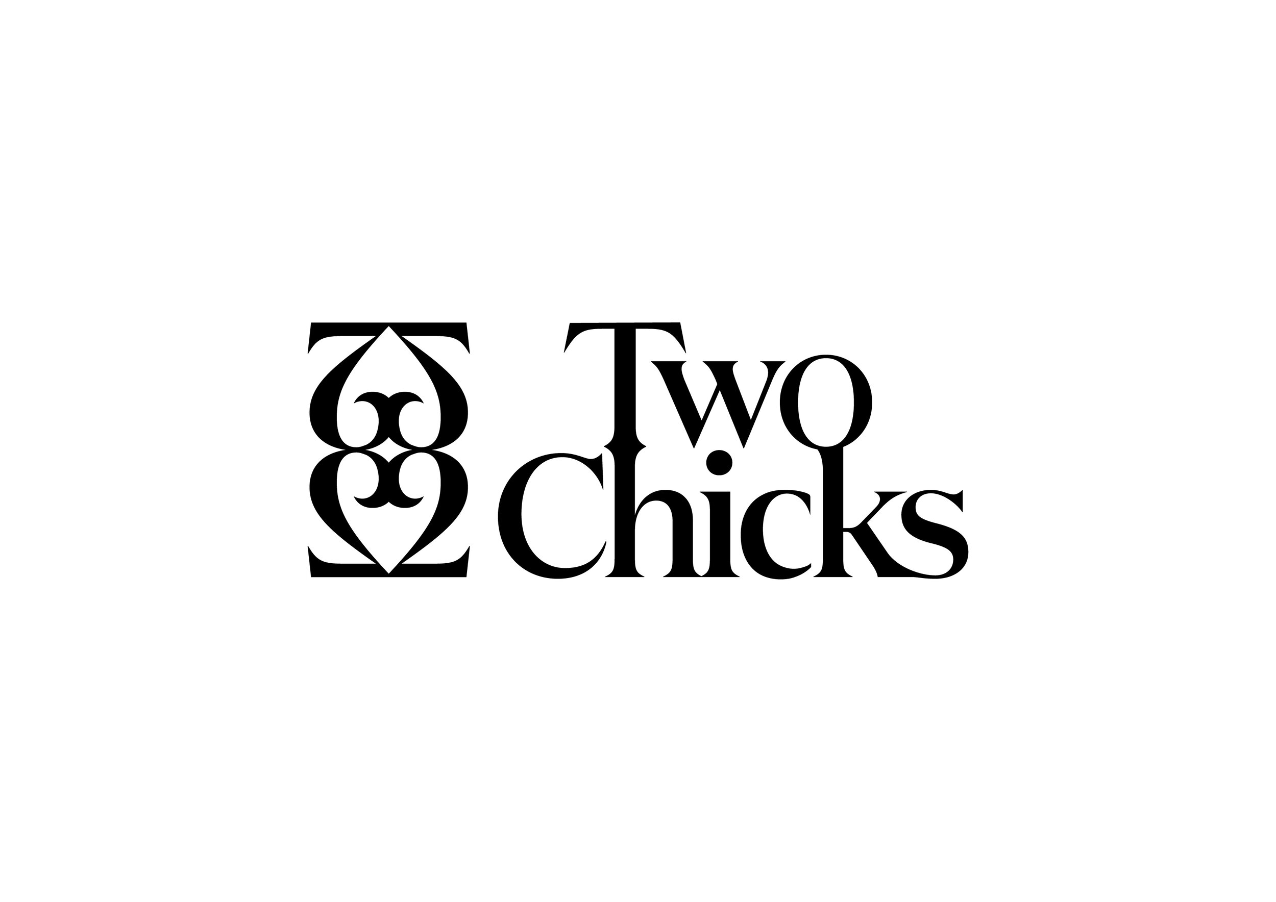 TWO CHICKS - In Line LockUp - Black (3).jpg